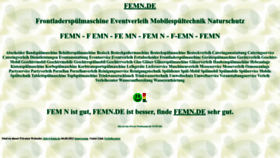 What Femn.de website looked like in 2022 (1 year ago)