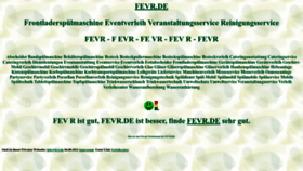 What Fevr.de website looked like in 2022 (1 year ago)