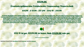 What Ffow.de website looked like in 2022 (1 year ago)