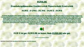 What Fgwe.de website looked like in 2022 (1 year ago)