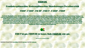 What Fhdp.de website looked like in 2022 (1 year ago)