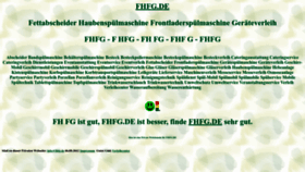 What Fhfg.de website looked like in 2022 (1 year ago)