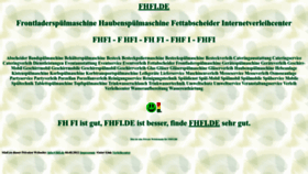 What Fhfi.de website looked like in 2022 (1 year ago)