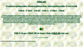 What Fhke.de website looked like in 2022 (1 year ago)