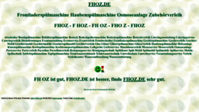 What Fhoz.de website looked like in 2022 (1 year ago)