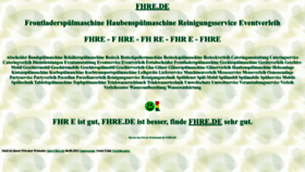 What Fhre.de website looked like in 2022 (1 year ago)