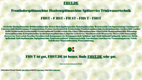 What Fhst.de website looked like in 2022 (1 year ago)