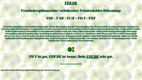 What Fiif.de website looked like in 2022 (1 year ago)