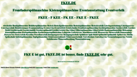 What Fkee.de website looked like in 2022 (1 year ago)