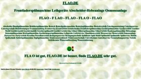 What Flao.de website looked like in 2022 (1 year ago)