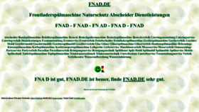 What Fnad.de website looked like in 2022 (1 year ago)