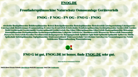 What Fnog.de website looked like in 2022 (1 year ago)