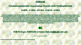 What Fobm.de website looked like in 2022 (1 year ago)