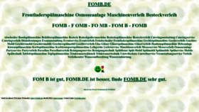 What Fomb.de website looked like in 2022 (1 year ago)