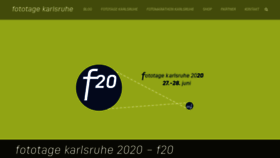 What Fototage-karlsruhe.de website looked like in 2022 (1 year ago)