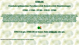What Fpbd.de website looked like in 2022 (1 year ago)