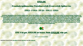 What Fpes.de website looked like in 2022 (1 year ago)