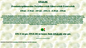 What Fpge.de website looked like in 2022 (1 year ago)