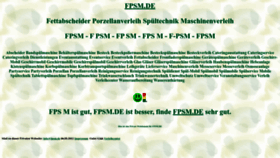 What Fpsm.de website looked like in 2022 (1 year ago)