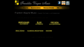 What Franklinwaynemusic.com website looked like in 2022 (1 year ago)