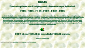 What Frds.de website looked like in 2022 (1 year ago)