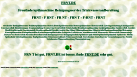What Frnt.de website looked like in 2022 (1 year ago)