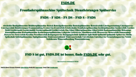 What Fsds.de website looked like in 2022 (1 year ago)
