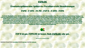What Fspd.de website looked like in 2022 (1 year ago)