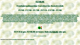 What Funb.de website looked like in 2022 (1 year ago)