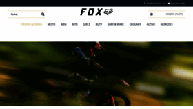 What Foxracingshop.pl website looked like in 2022 (1 year ago)