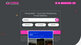 What Freetemporaryemail.com website looked like in 2022 (1 year ago)