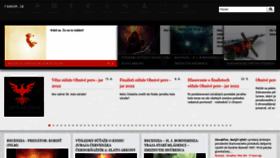 What Fandom.sk website looked like in 2022 (1 year ago)