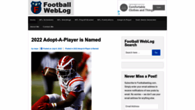 What Footballweblog.com website looked like in 2022 (3 years ago)