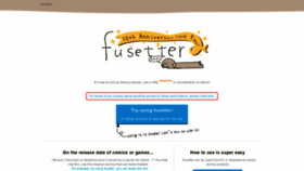 What Fusetter.com website looked like in 2022 (1 year ago)