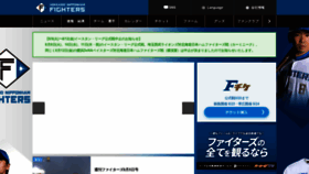 What Fighters.co.jp website looked like in 2022 (1 year ago)