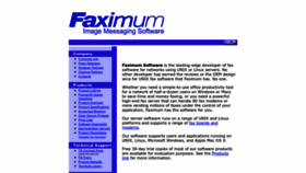 What Faximum.com website looked like in 2022 (1 year ago)
