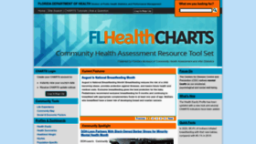What Flhealthcharts.gov website looked like in 2022 (1 year ago)