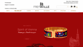 What Freywille.com website looked like in 2022 (1 year ago)