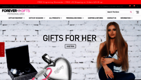 What Forevergifts.com website looked like in 2022 (1 year ago)