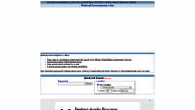 What Federalgovernmentjobs.us website looked like in 2022 (1 year ago)