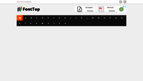 What Fonttop.com website looked like in 2022 (1 year ago)