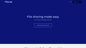 What Files.im website looked like in 2022 (2 years ago)