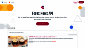 What Forexnewsapi.com website looked like in 2022 (1 year ago)