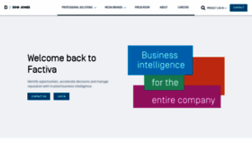 What Factiva.com website looked like in 2022 (1 year ago)