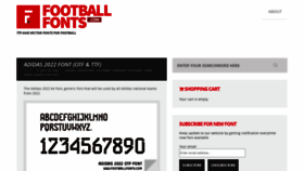 What Footballfonts.com website looked like in 2022 (1 year ago)