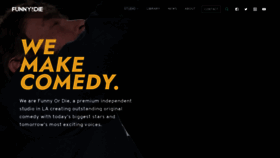 What Funnyordie.com website looked like in 2022 (1 year ago)