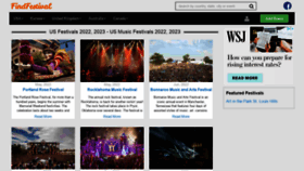 What Findfestival.com website looked like in 2022 (1 year ago)
