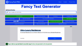 What Fancytextpro.com website looked like in 2022 (1 year ago)