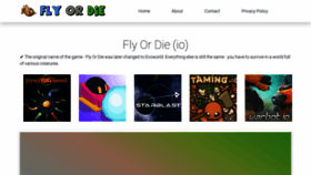 What Flyordie-io.com website looked like in 2022 (1 year ago)