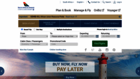 What Flysaa.com website looked like in 2022 (1 year ago)